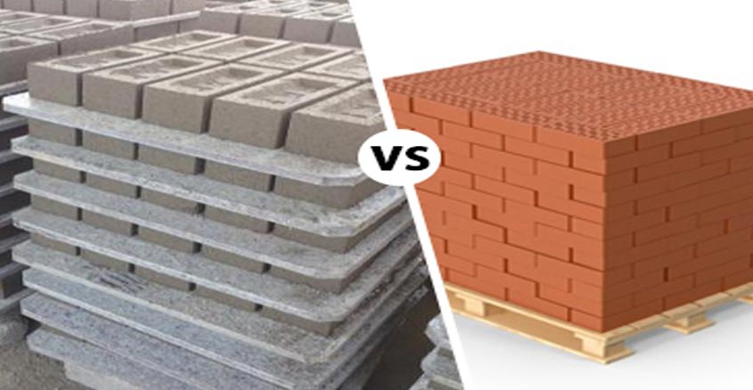 Plastic brick pallet vs.- wood brick pallet